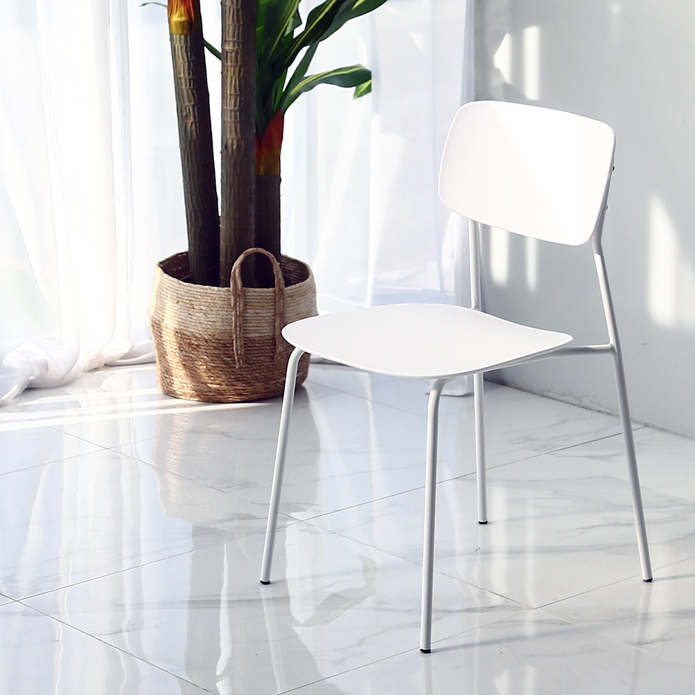 영가구[B급상품] 핏 컬러 플라스틱 인테리어 디자인 카페 의자